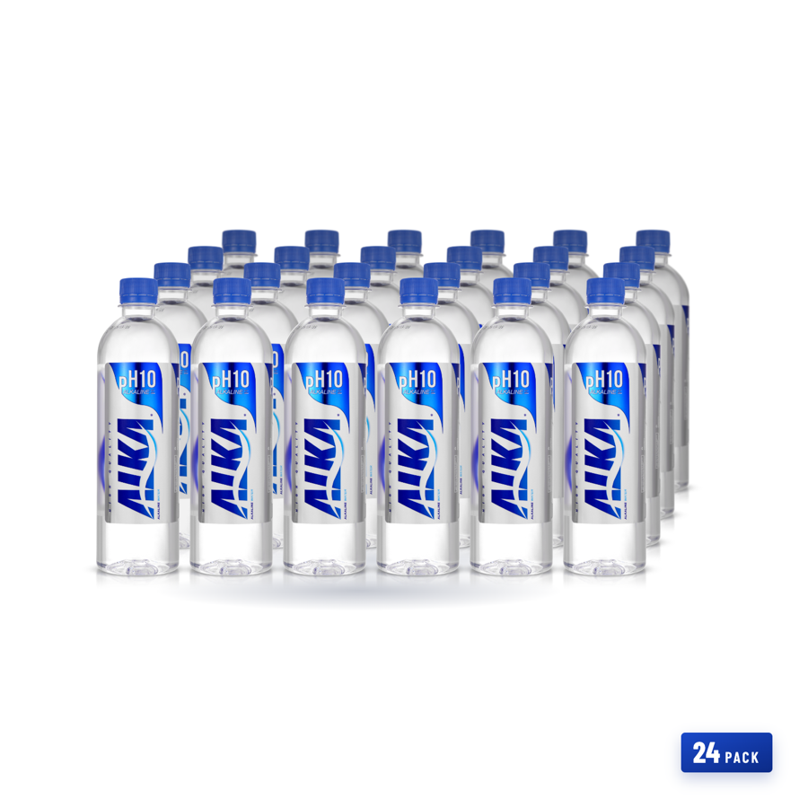ALKA pH10 alkaline water delivery — 20oz bottles, 24 pack case